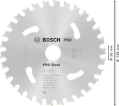 BoschPRO Steel 無線圓鋸片 136 mm。